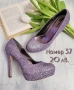 Разпродажба на дамски стилни обувки на ток на ток номер 37, снимка 3