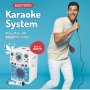 Пееща машина Преносима караоке машина за възрастни и деца с кабелен микрофон