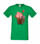 Мъжка тениска Flower Pig,Minecraft,Игра,Забавление,подарък,Изненада,Рожден Ден., снимка 1 - Тениски - 36494891