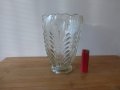 Ретро стъклена ваза 1950 г, снимка 1 - Вази - 43945085