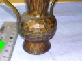 Старинен ДЕКОРАТИВЕН КОЛЕКЦИОНЕРСКИ МЕДЕН СЪД АМФОРА ВАЗА за СУХИ ЦВЕТЯ КОВАНА МЕД За МЕХАНА 42683, снимка 12