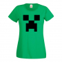 Дамска тениска Creeper Face 1 майнкрафт Minecraft,Игра,Забавление,подарък,Изненада,Рожден Ден., снимка 9