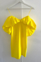 Нова с етикет, жълта рокля на Зара, снимка 1 - Рокли - 44908446