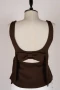 Кафяв топ с панделка на гърба – модел “Bella”, снимка 2