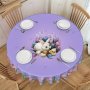 Декоративна покривка за маса с лилаво цвете с Великденска тематика, 3размера, снимка 2