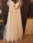 Продавам сватбена рокля - цвят екрю, снимка 2