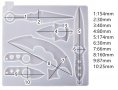 Нож ножове ножки оръжие силиконов молд форма калъп за направа с фондан смола шоколад глина и др, снимка 3