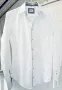 Белоснежна мъжка риза  Q1 ( златно копче), снимка 15
