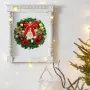 Коледен венец - Mеrry Christmas с панделка: Диаметър: 30см, снимка 3