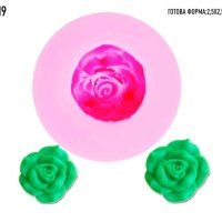 Силиконов 3D Молд за Торти и Декорации Роза, снимка 1 - Форми - 43860484