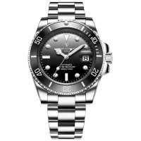Мъжки часовник Lige Mechanical Watch, Водоустойчив, Неръждаема стомана, снимка 2 - Мъжки - 44043212