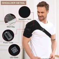 Нова нагревателна подложка за рамо мускулен компресионен ръкав болка, снимка 5 - Други - 40452009