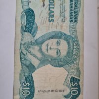 Rare. BAHAMAS  $ 10 DOLLARS ND 1984, снимка 3 - Нумизматика и бонистика - 34990941