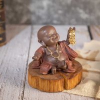 Статуетка  Будист Фигура Буда, снимка 2 - Декорация за дома - 40107716
