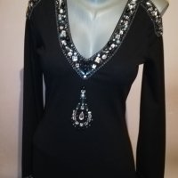 Черна дълга официална рокля Sarah Connor р-р S/М , снимка 18 - Рокли - 37026127