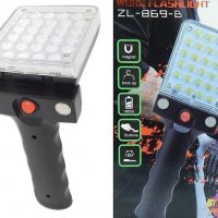 Акумулаторна работна LED лампа Zl-869-b, сгъваема, 28 LED диода, снимка 3 - Друга електроника - 28102093