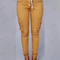 Ежедневни дамски карго панталони с  много джобове, 6цвята - 023 , снимка 14 - Панталони - 42952583