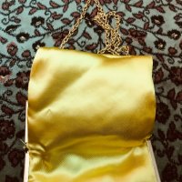 Френска винтидж официална малка златна чантичка, снимка 5 - Чанти - 32720957