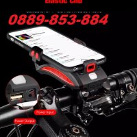Стойка за телефон за велосипед с LED фенер фар тротинетка скутер ел., снимка 3 - Аксесоари за велосипеди - 32759825