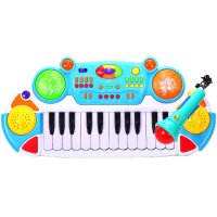 Забавно музикално пиано с микрофон, снимка 5 - Музикални играчки - 40800758