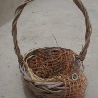 декоративна плетена кошничка кош кашпа, снимка 1 - Други - 28663925