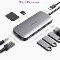 VAVA 9-в-1 USB C адаптер за хъб с Pd Power Delivery, снимка 1 - Друга електроника - 43215808
