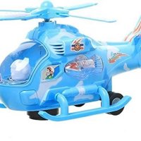 Музикална играчка хеликоптер с мигащи светлини и звук, 360 градуса завъртане FLICK IN, снимка 5 - Електрически играчки - 34899740