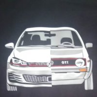 Тениска Volkswagen VW Фолксваген Голф Golf GTI ГТИ, снимка 3 - Тениски - 32922639