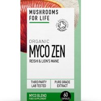 Гъбена суперхрана Organic Myco Zen Mushroom Super Blend (Lion’s Mane + Reishi) - 60 капсули, снимка 1 - Хранителни добавки - 43429451