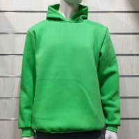 Нов мъжки зелен суичър с качулка и джобчета, снимка 1 - Суичъри - 34734168