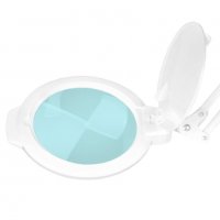 Лампа лупа LED Moonlight 5 диоптера - настолна бяла/черна, снимка 3 - Козметични уреди - 33684520