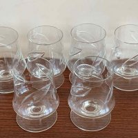 Кристални гравирани чаши за алкохол, снимка 1 - Чаши - 33388164