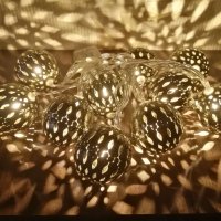 Нови LED гирлянди с красиви метални топки., снимка 9 - Декорация за дома - 42994932