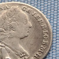 Сребърна монета 7 кройцера 1762г. Франц първи Гунзбург Австрия 24950, снимка 4 - Нумизматика и бонистика - 42968334