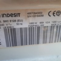 Продавам пералня Indesit IWC 5125 на части, снимка 2 - Перални - 27943690