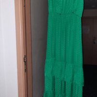 Орг.дълга ефирна рокля коприна Vila S размер, снимка 4 - Рокли - 37133640