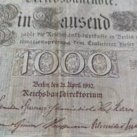 Райх банкнота - Германия - 1000 марки / 1910 година - 23699, снимка 4 - Нумизматика и бонистика - 33373422