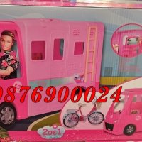 ПРОМО! Комплект Две кукли Барби в кола кабрио На Ски или Кемпер с Кен Детска играчка, снимка 5 - Кукли - 43071005