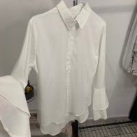 Бяла риза в размер L, снимка 9 - Ризи - 44096870