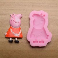 Пепа Пиг Джордж мама татко peppa pig силиконов молд за украса декор торта фондан шоколад гипс, снимка 6 - Форми - 33434801