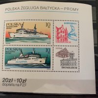37. Полша 1986 = “ Транспорт. Полски балтийски кораби- фериботи”, **, MNH, снимка 1 - Филателия - 27326862