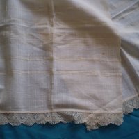 	19 век ръчно тъкана с плетена дантела  кърпа кенар, снимка 5 - Антикварни и старинни предмети - 34981780