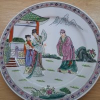 Китайска чиния китайски порцелан, снимка 1 - Антикварни и старинни предмети - 38411045