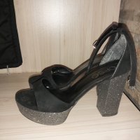 Дамски обувки с дебел ток. 39 номер, снимка 2 - Дамски обувки на ток - 43475129