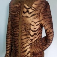 Български кожух в тигров принт, снимка 4 - Палта, манта - 16064645