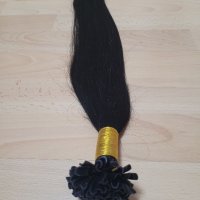 Черни кератинови кичури, снимка 2 - Аксесоари за коса - 38024220