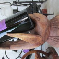 HAND MADE = ръчна изработка, Дървена стойка за вино, дърворезба,Сувенир,декорация,ИДЕЯ за ПОДАРЪК, снимка 6 - Други - 28747463