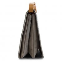 ПРОМО 🍊 CLARKS 🍊 Малка дамска чанта от ест. кожа и велур с метален ефект нова с етикети, снимка 2 - Чанти - 28336504