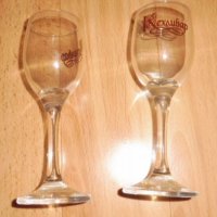 Стъклени чаши за ракия със стилизирано лого на ракия „Кехлибар“, наличност 2 броя, снимка 8 - Чаши - 44002054