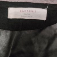 Продавам дамска черна блуза на Зара, снимка 3 - Блузи с дълъг ръкав и пуловери - 39345209